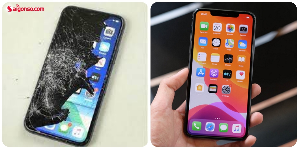 thay màn hình iphone 11 pro max chính hãng thegioididong